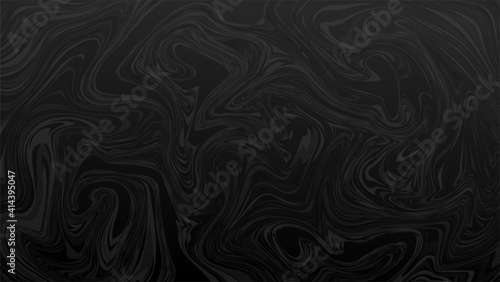 Abstract black  liquid background. Liquid art. Fluid dark marble texture. Vector illustration. 