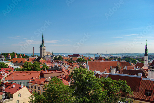 view of the town tallin esthonia