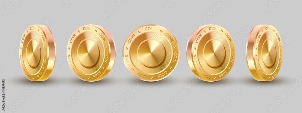 Set of 3d concept gold, golden coins, currency on gray background. Vector illustration for card, party, design, flyer, poster, decor, banner, web, advertising. Set of 3d concept gold, golden coins, currency on gray background. Vector illustration for card, party, design, flyer, poster, decor, banner, web, advertising.