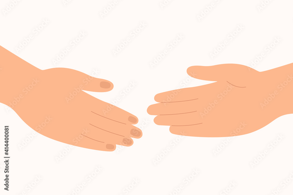 Help Partner- Vector Stock Illustration Help Partner- Vector Stock Illustration