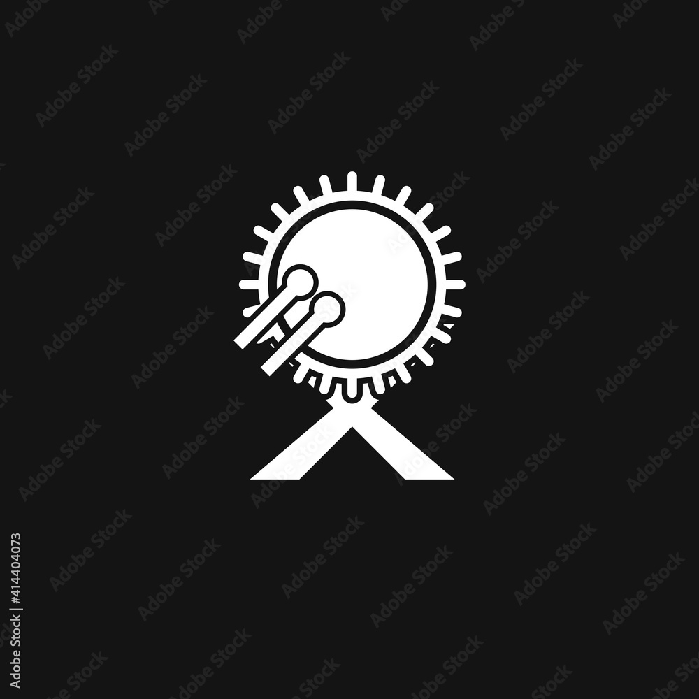 Islamic drum Logo Design Vector