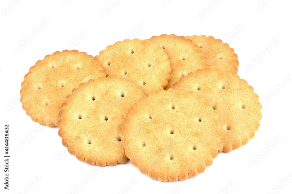 Crispy cracker isolated on white background Crispy cracker isolated on white background