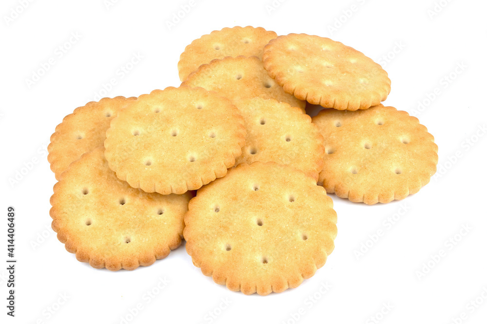 Crispy cracker isolated on white background Crispy cracker isolated on white background