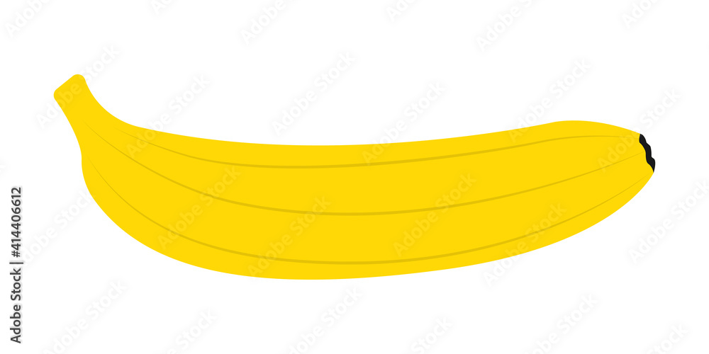 Banana icon. Healthy fruit with leaf. Vector illustration. Banana icon. Healthy fruit with leaf. Vector illustration.