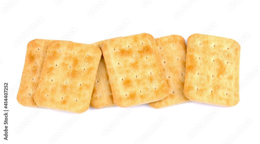 Crispy cracker isolated on white background Crispy cracker isolated on white background