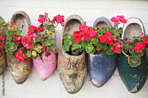 Traditional wooden shoes of Netherlands