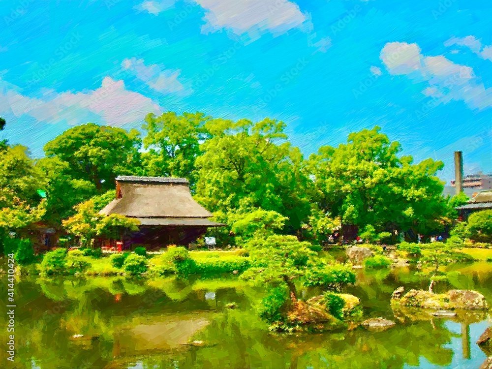 日本庭園の風景