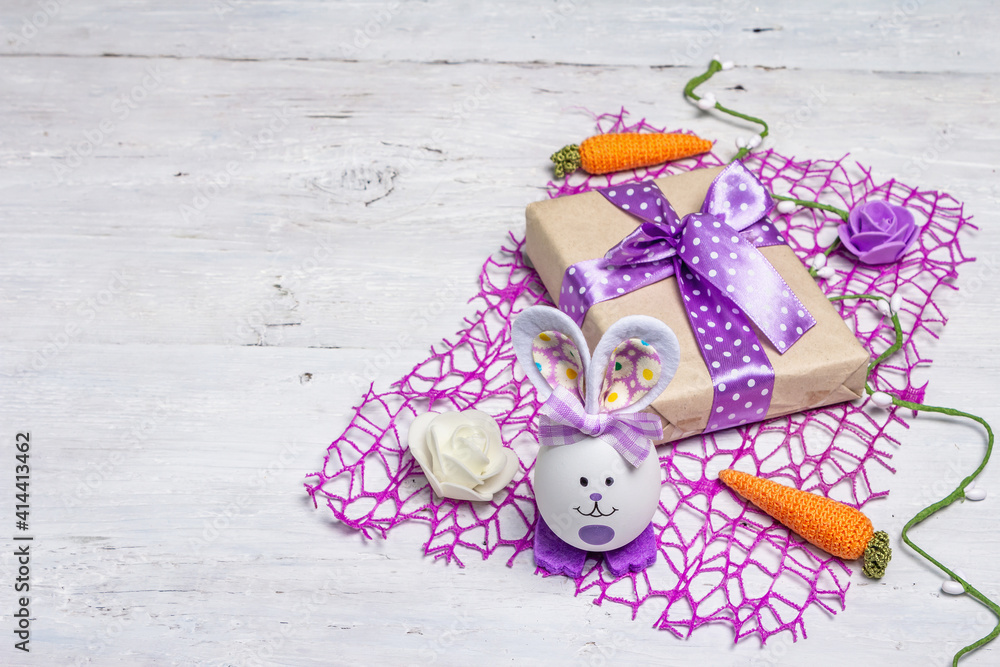 Obraz premium Handmade traditional Easter symbols concept