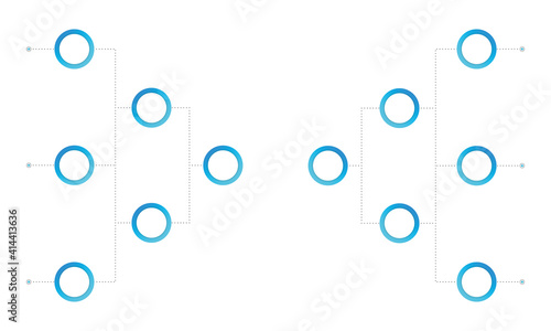 Tournament bracket for game on white background. Template playoff grid. Blank playoff schedule. Vector
