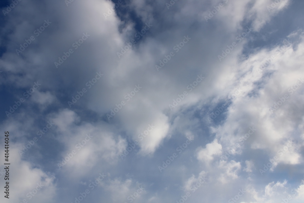 The sky in the forest, close to the taiga