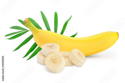 banana isolated on white background with full depth of field.