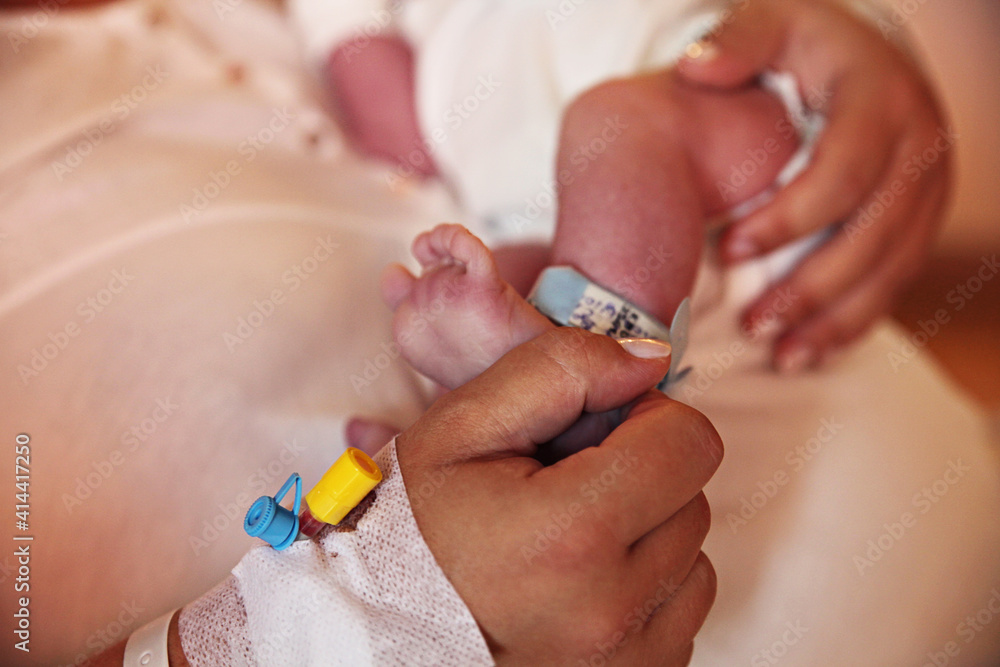 Feet of a newborn baby Feet of a newborn baby