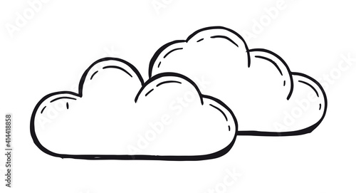 Clouds set, Sky, Vector illustration 