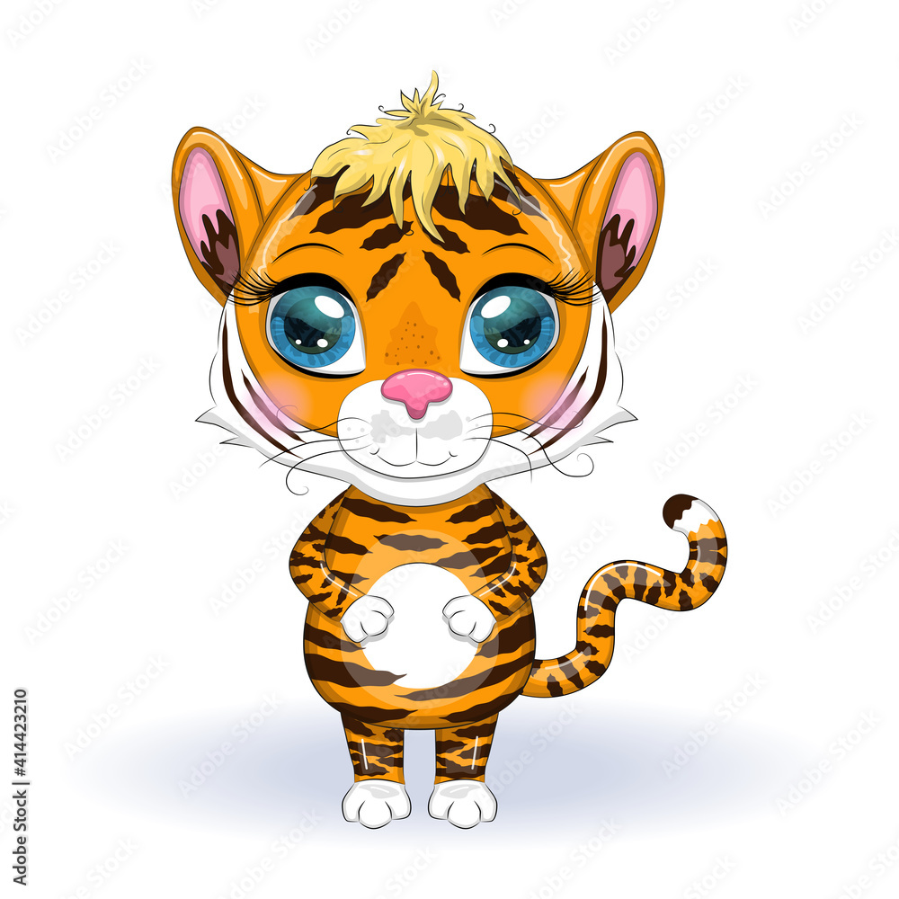 Illustrations for Chinese New Year 2022, year of the Tiger. Lunar new year 2022. Illustrations for Chinese New Year 2022, year of the Tiger. Lunar new year 2022.