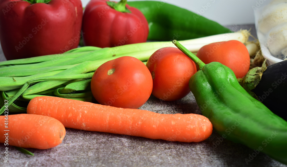Healthy products for our body. Vegetables and miscellaneous. Orchard natural background. Healthy products for our body. Vegetables and miscellaneous. Orchard natural background.