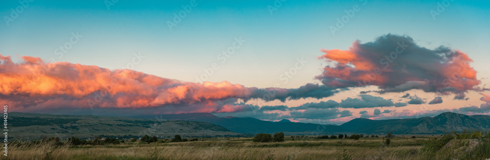 Fototapeta premium panorama with clouds