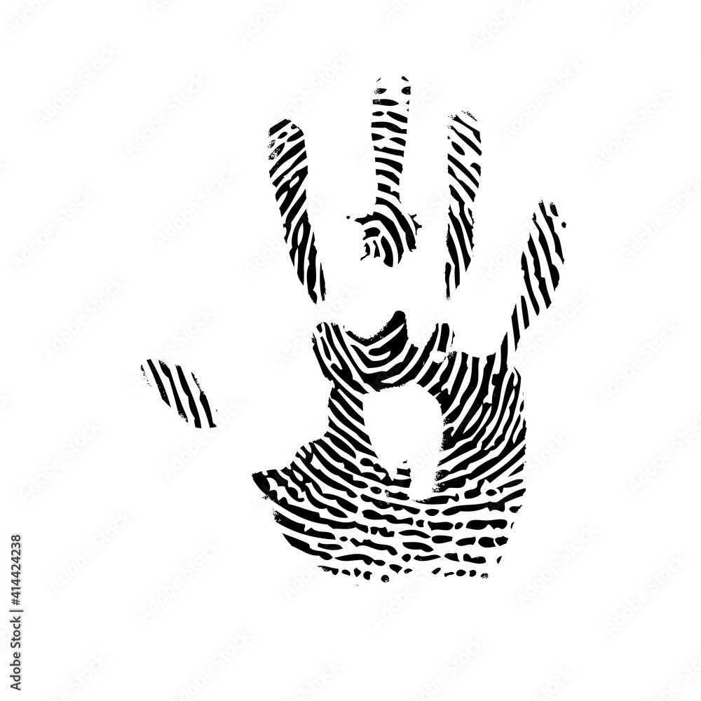 Hand finger print Hand finger print