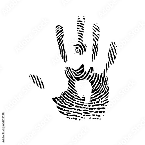 Hand finger print