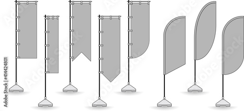 日本の伝統的な旗のイラスト集
