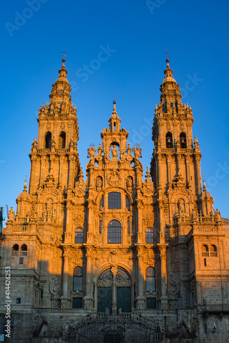 Fachada de la catedral de Santiago de Compostela photo