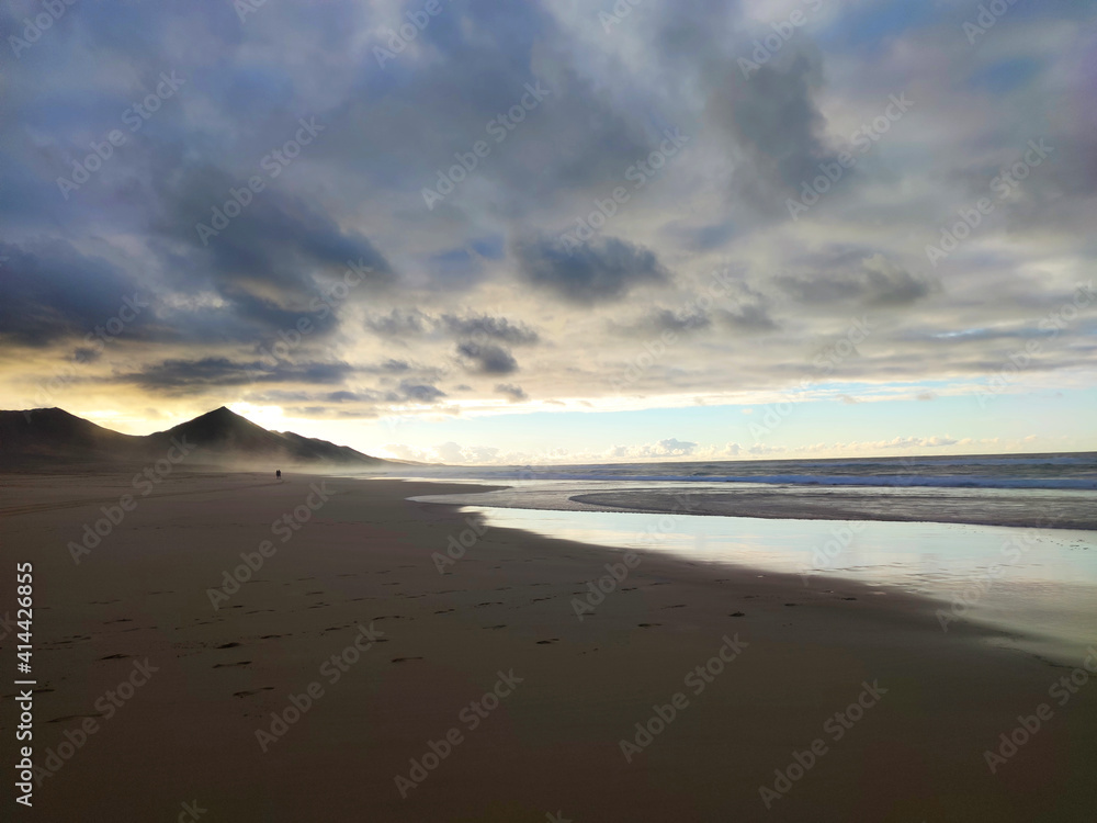 Cofete beach, amazing views. Fuerteventura, Canary island, Spain Cofete beach, amazing views. Fuerteventura, Canary island, Spain