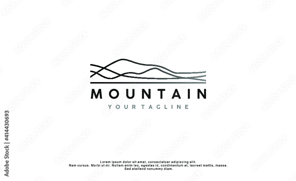 Mountain Line Art Logo