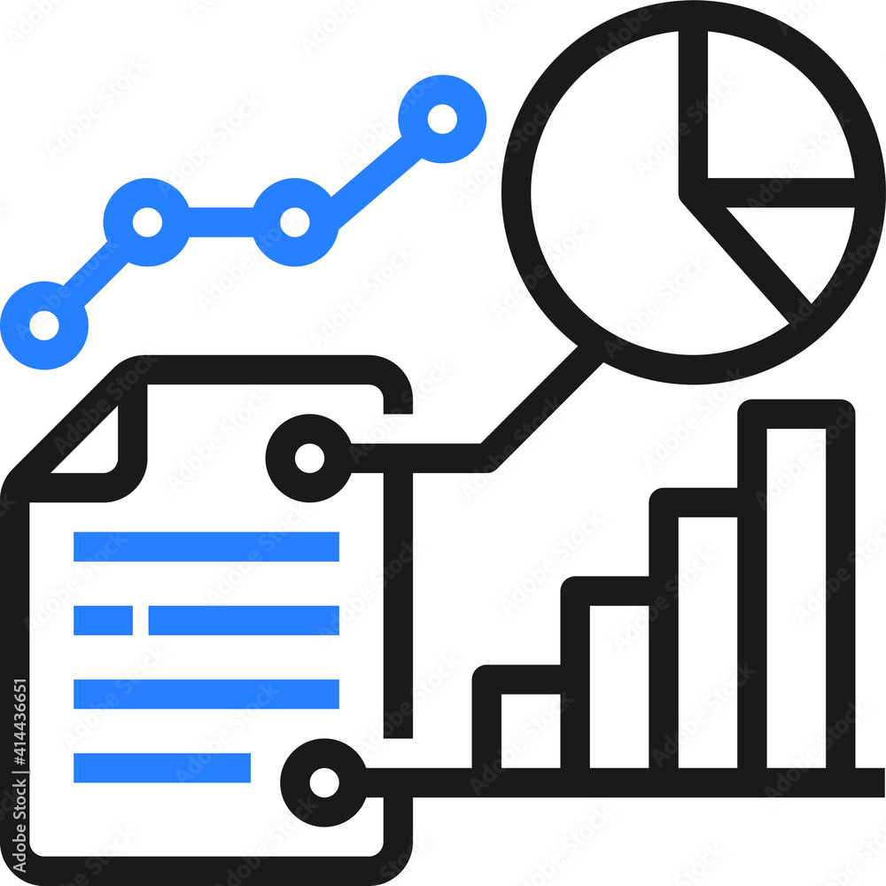 Business research icon vector isolate Business research icon vector isolate