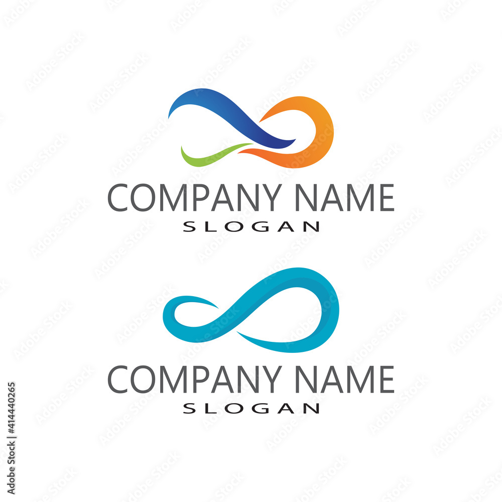 Infinity Design Vector icon illustration Logo template design Infinity Design Vector icon illustration Logo template design