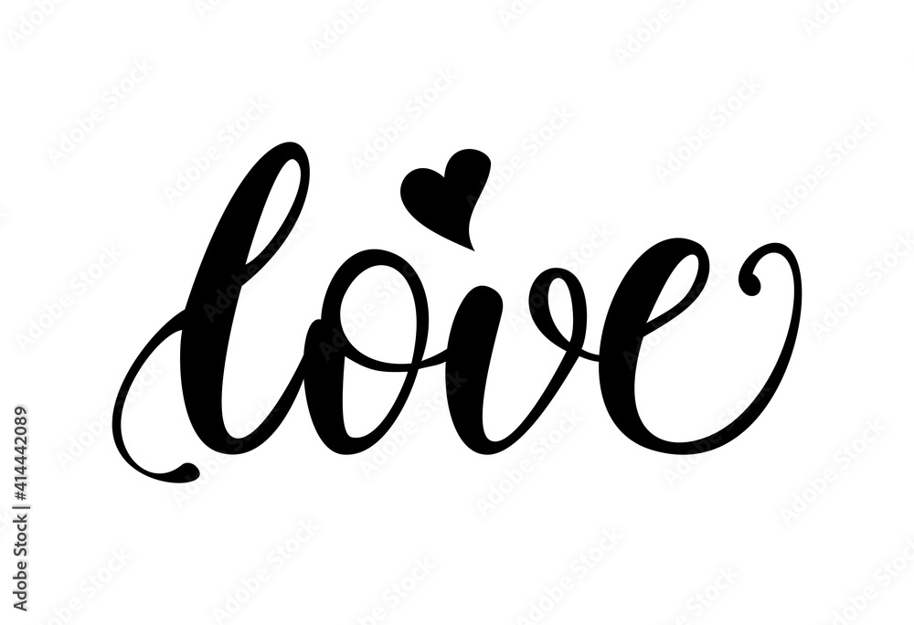 Vector inscription in English Vector inscription in English