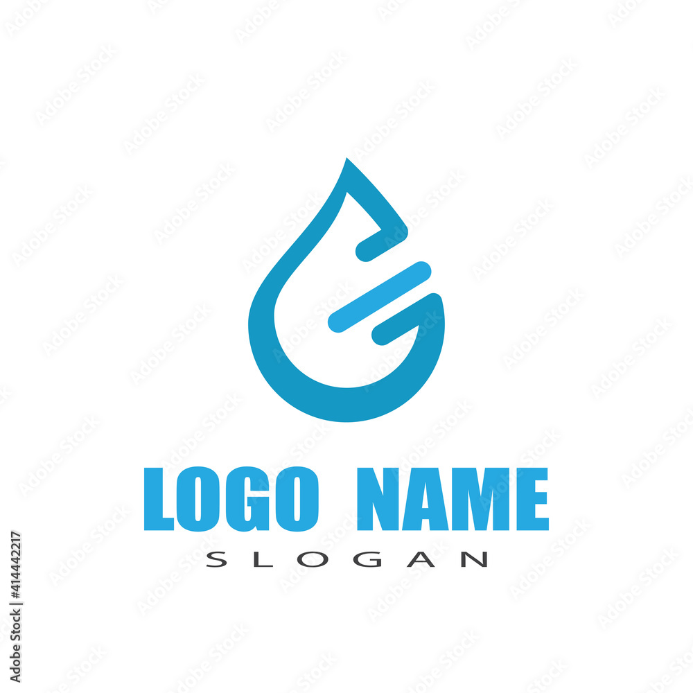 Water drop Logo Template vector illustration design Water drop Logo Template vector illustration design
