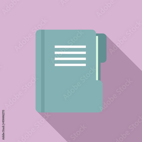 Prosecutor folder icon. Flat illustration of prosecutor folder vector icon for web design