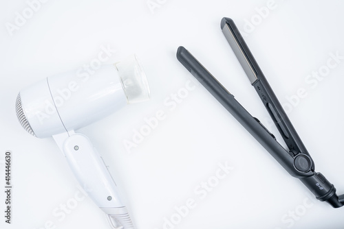 hair straightener and hair dryer photo