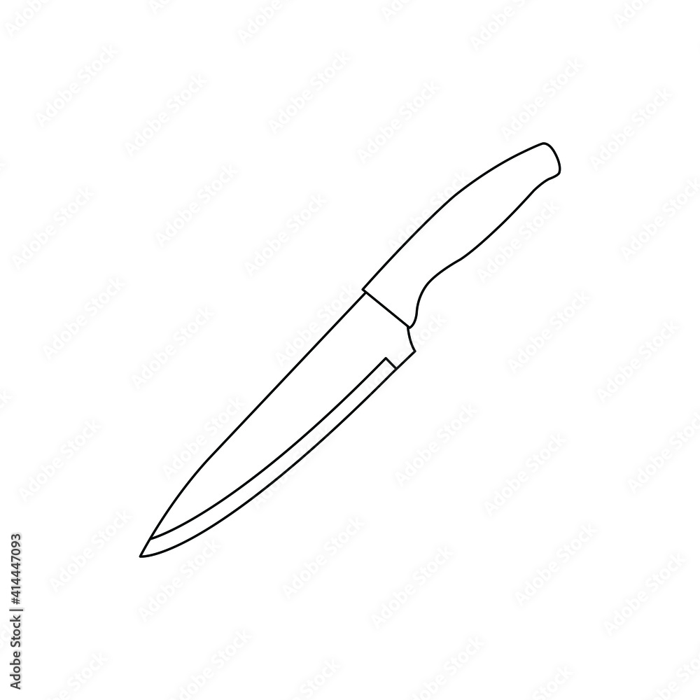 Meat cleaver knife - vector icon Meat cleaver knife - vector icon