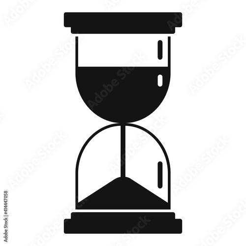 Prosecutor hourglass icon. Simple illustration of prosecutor hourglass vector icon for web design isolated on white background