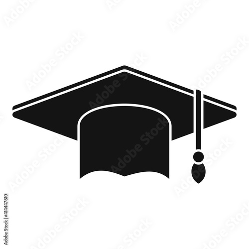 Prosecutor graduation hat icon. Simple illustration of prosecutor graduation hat vector icon for web design isolated on white background