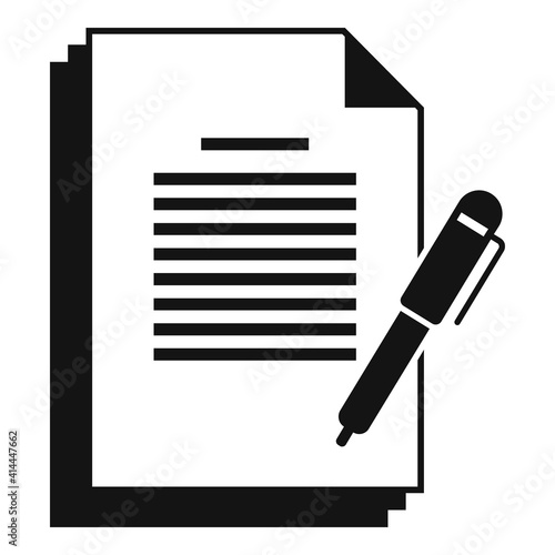 Prosecutor documents icon. Simple illustration of prosecutor documents vector icon for web design isolated on white background