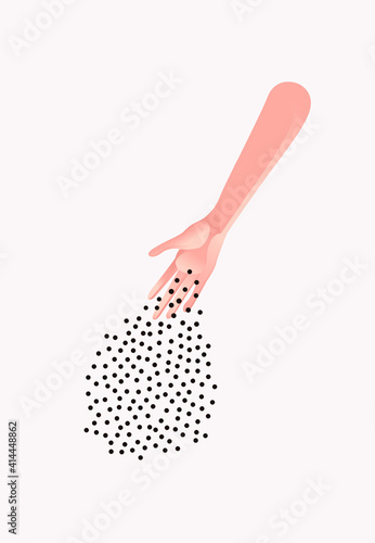 Canvastavla A sower goes out to sow his seed