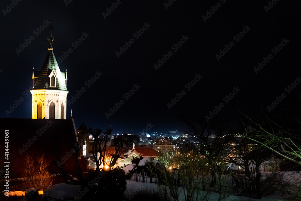 Fototapeta premium church at night