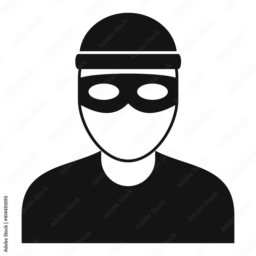 Bandit icon. Simple illustration of bandit vector icon for web design isolated on white background Bandit icon. Simple illustration of bandit vector icon for web design isolated on white background