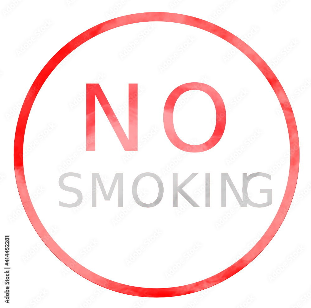 No smoking sign with white background No smoking sign with white background
