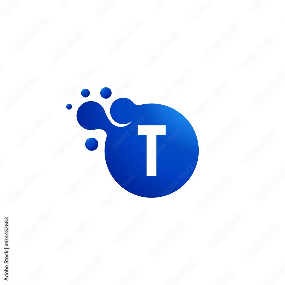 Bubble letter T logo designs element, vector design Bubble letter T logo designs element, vector design