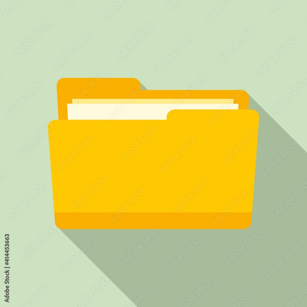 Notary folder icon. Flat illustration of notary folder vector icon for web design Notary folder icon. Flat illustration of notary folder vector icon for web design