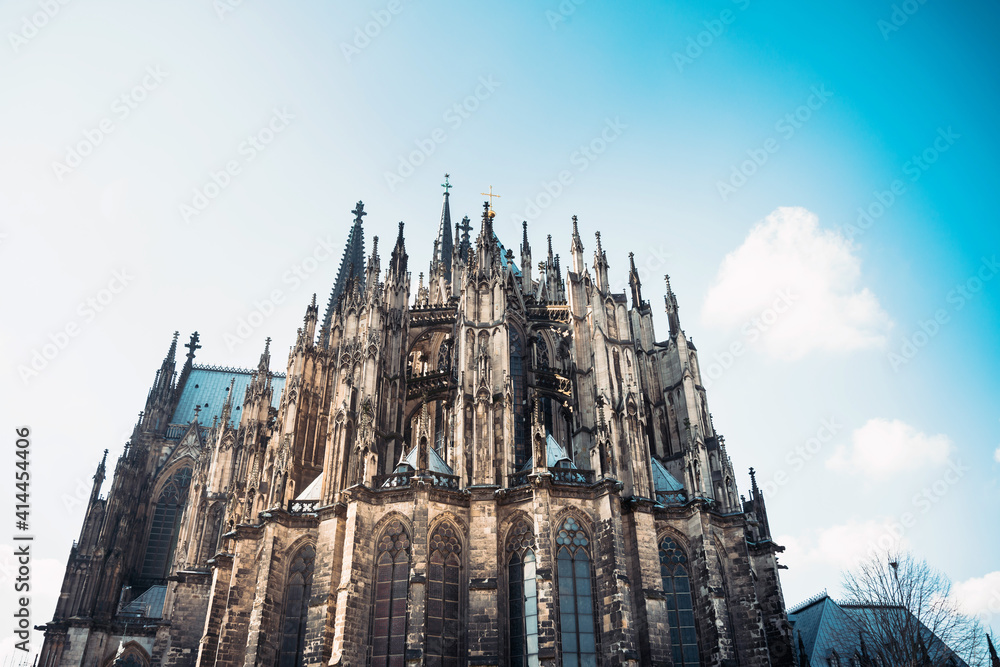 Fototapeta premium View of Gothic Cathedral in Cologne, Germany