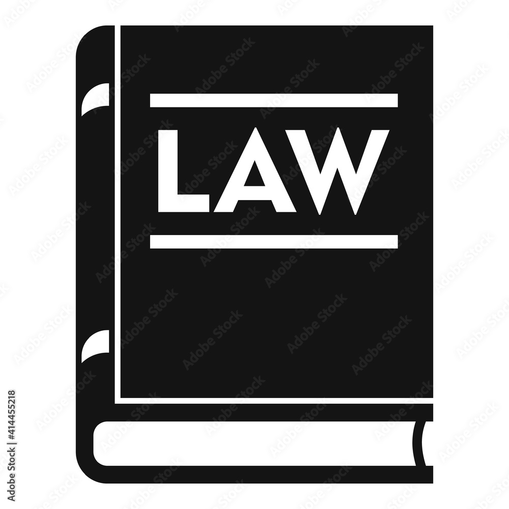 Notary law book icon. Simple illustration of notary law book vector icon for web design isolated on white background Notary law book icon. Simple illustration of notary law book vector icon for web design isolated on white background