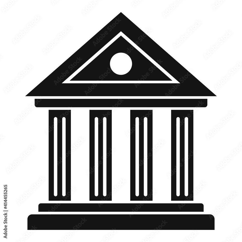 Law building icon. Simple illustration of law building vector icon for web design isolated on white background Law building icon. Simple illustration of law building vector icon for web design isolated on white background