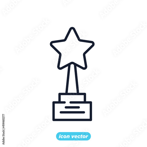 Award icon. Award medal pictograms symbol template for graphic and web design collection logo vector illustration