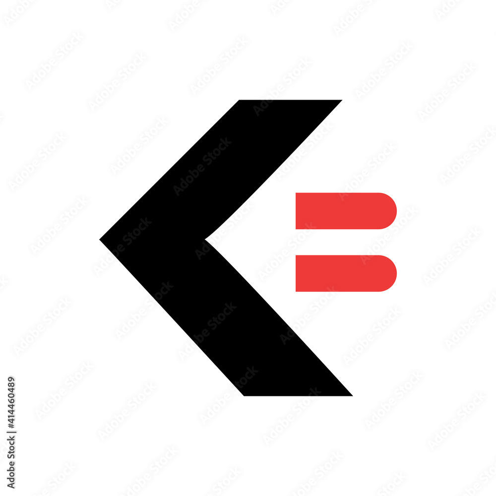Initial Letter K and B Logo. Flat Line Vector Branding Logo Design Template Element. Initial Letter K and B Logo. Flat Line Vector Branding Logo Design Template Element.
