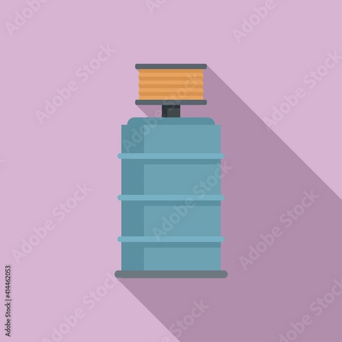 Winemaker barrel icon. Flat illustration of winemaker barrel vector icon for web design