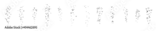 water bubble isolated white background 