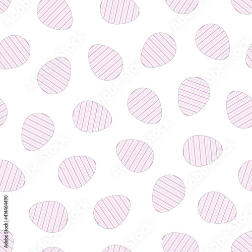 Easter eggs seamless pattern. Holiday background - delicate design. Vector illustration